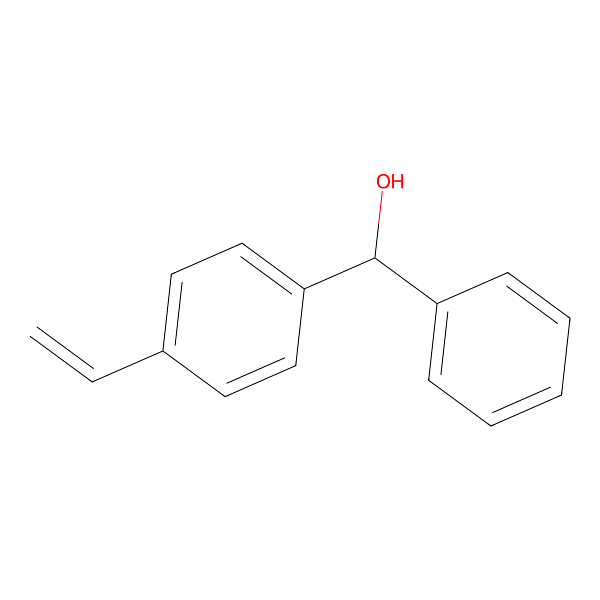 Phenyl(4-vinylphenyl)methanol molecular structure, CAS 313945-23-2