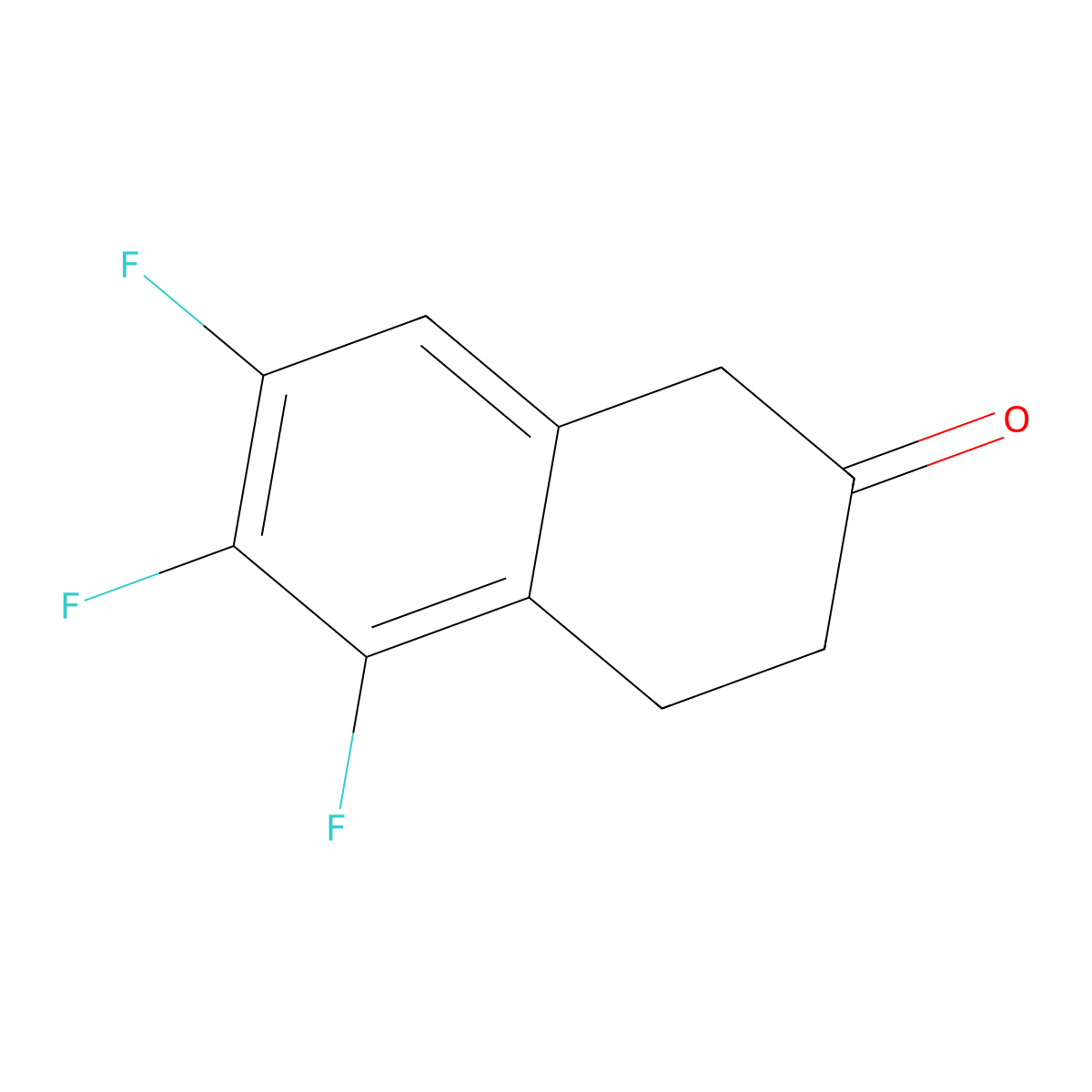 5,6,7-Trifluoro-3,4-dihydronaphthalen-2(1H)-one molecular structure, CAS 313947-31-8
