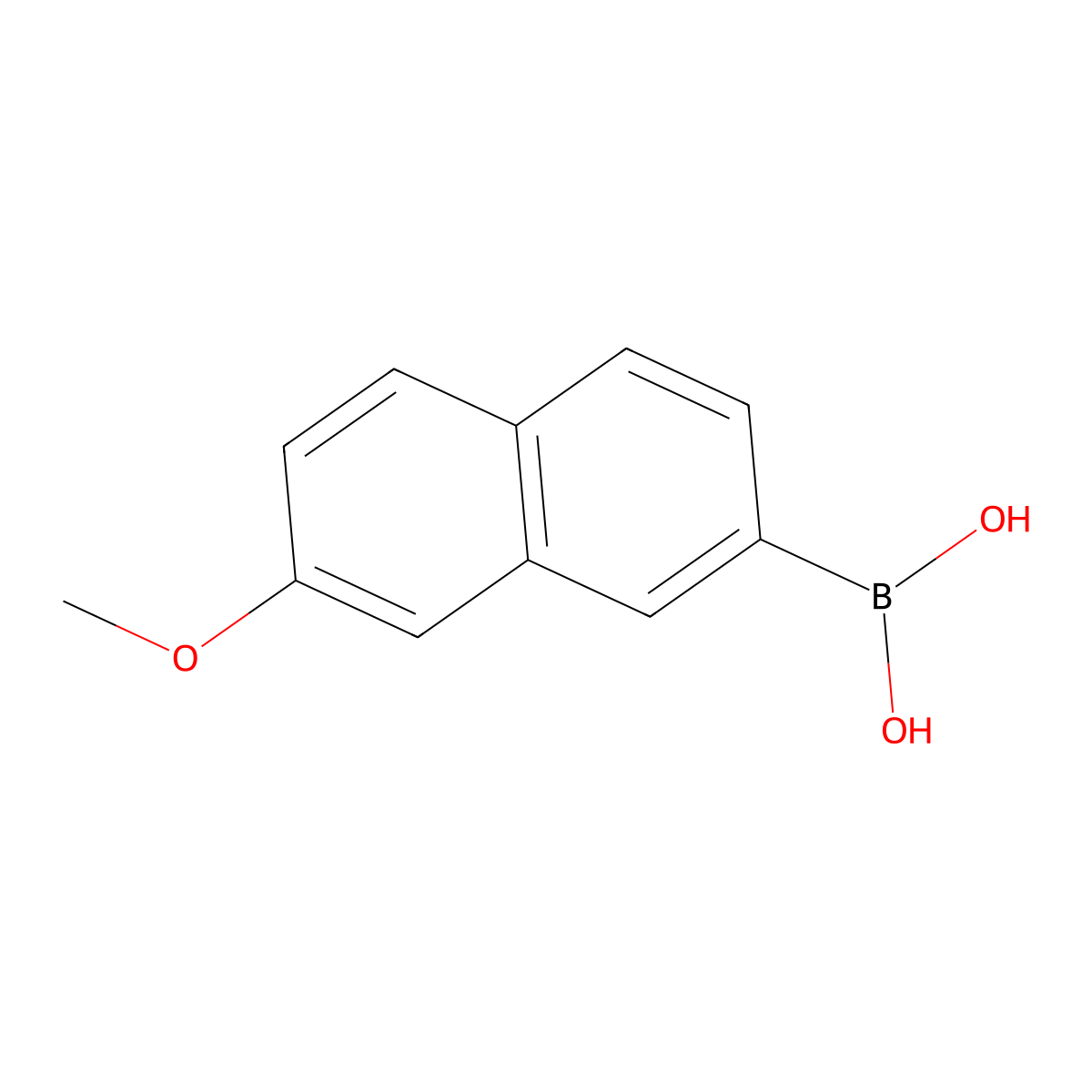 (7-Methoxynaphthalen-2-yl)boronic acid molecular structure, CAS 313947-34-1