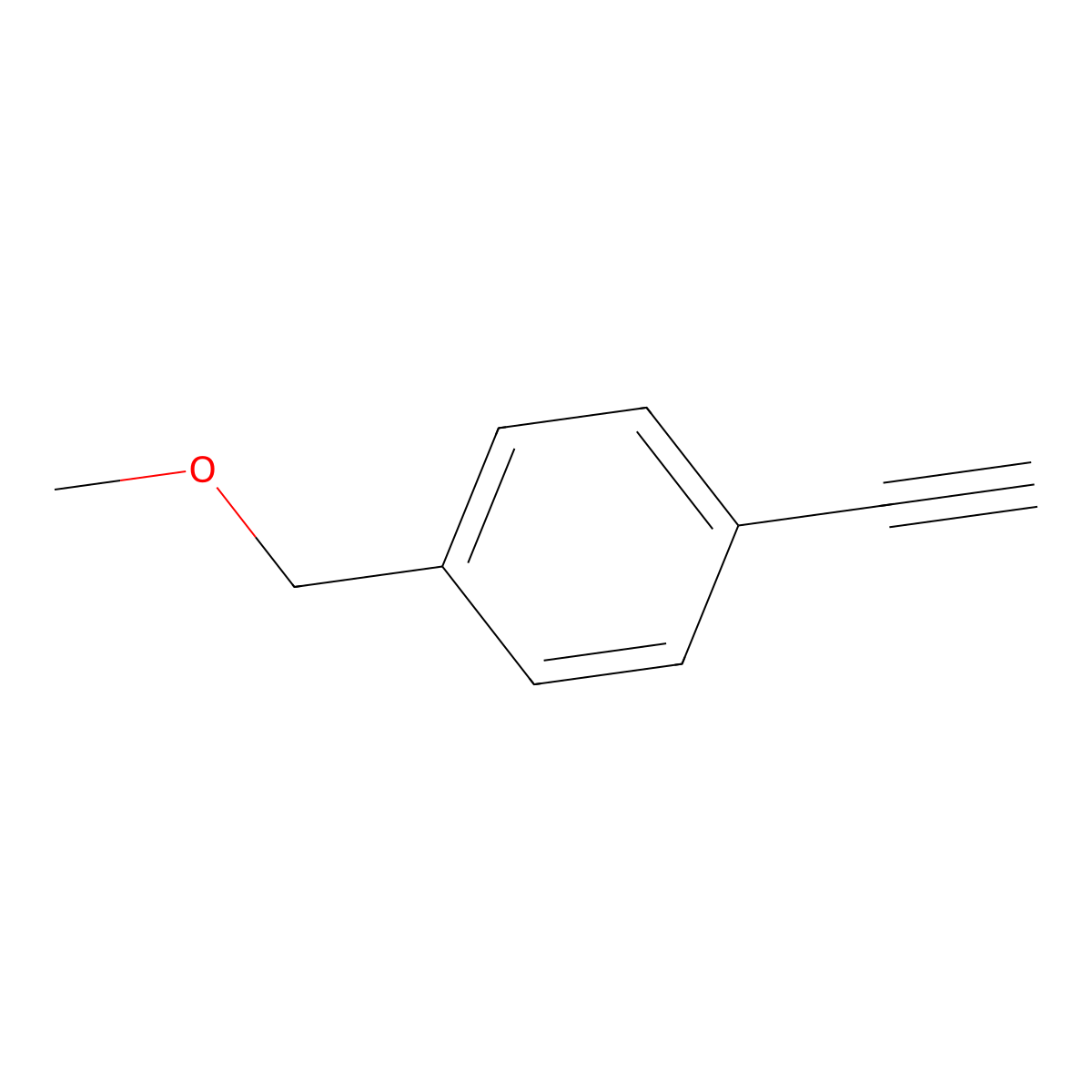 1-Ethynyl-4-(methoxymethyl)benzene molecular structure, CAS 313947-36-3