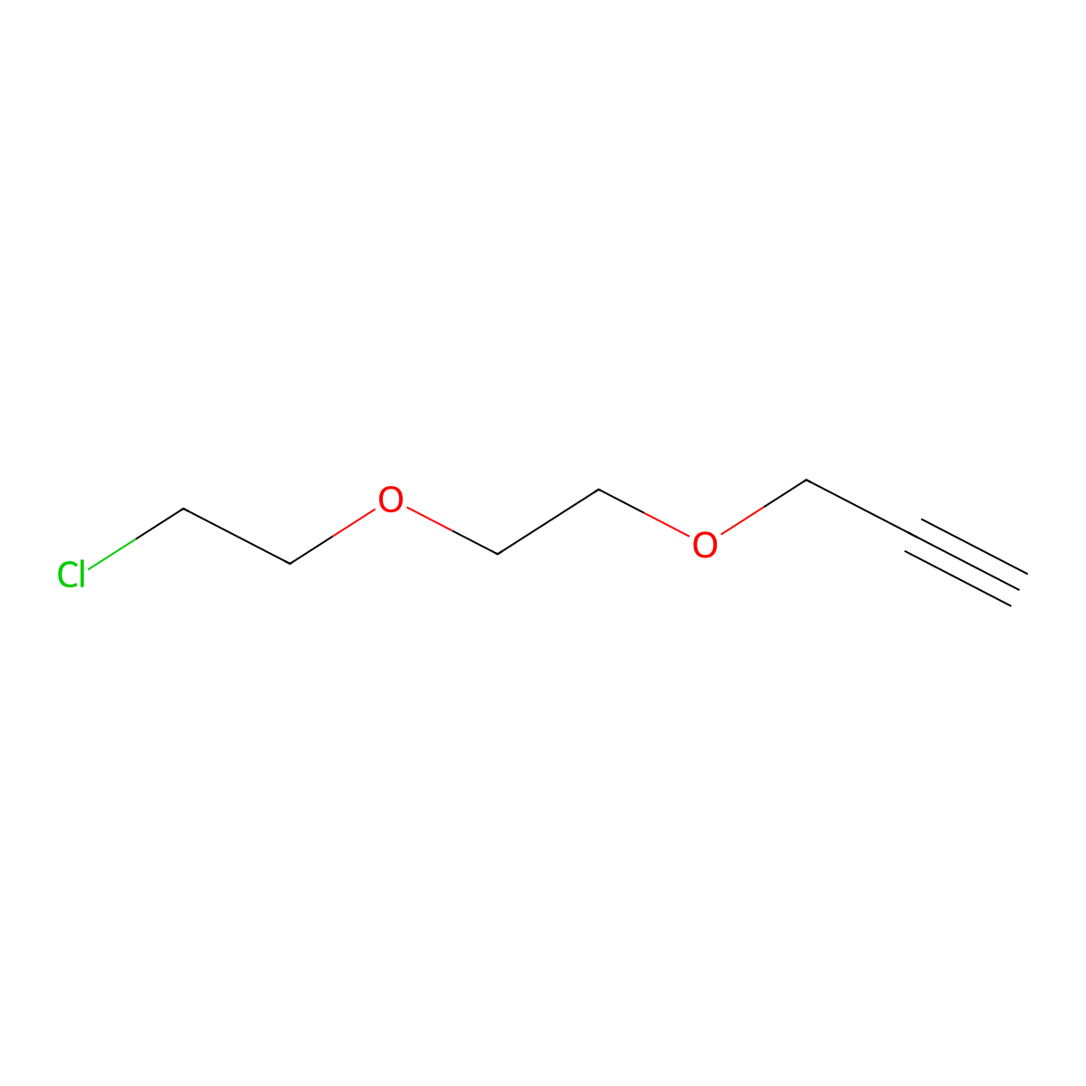 1-Chloro-2-(2-(prop-2-yn-1-yloxy)ethoxy)ethane molecular structure, CAS 313947-60-3