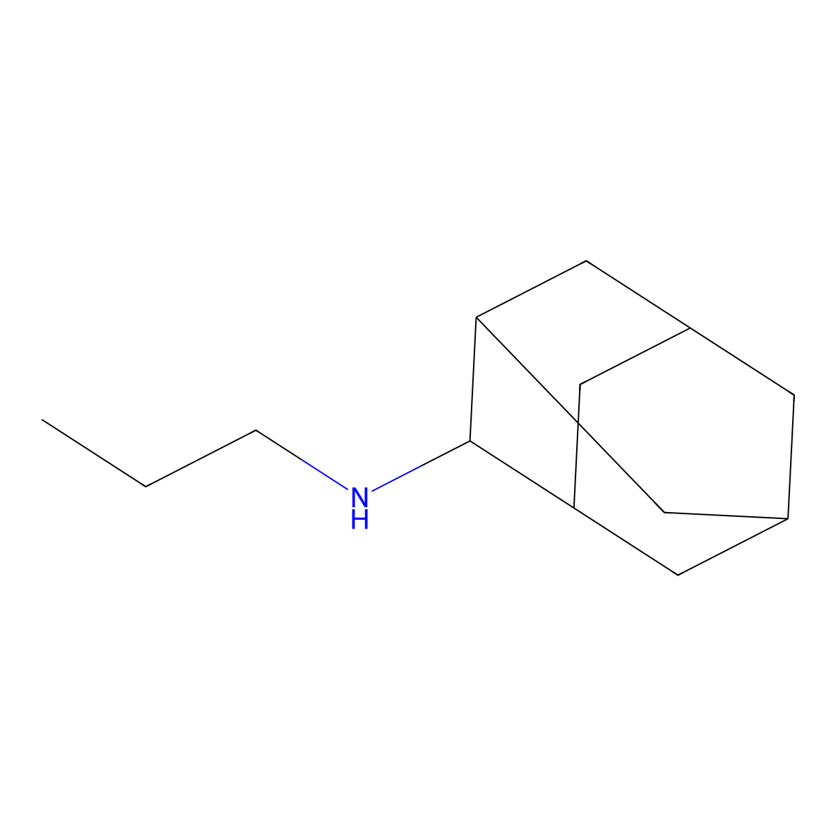 N-propyladamantan-2-amine molecular structure, CAS 313952-66-8