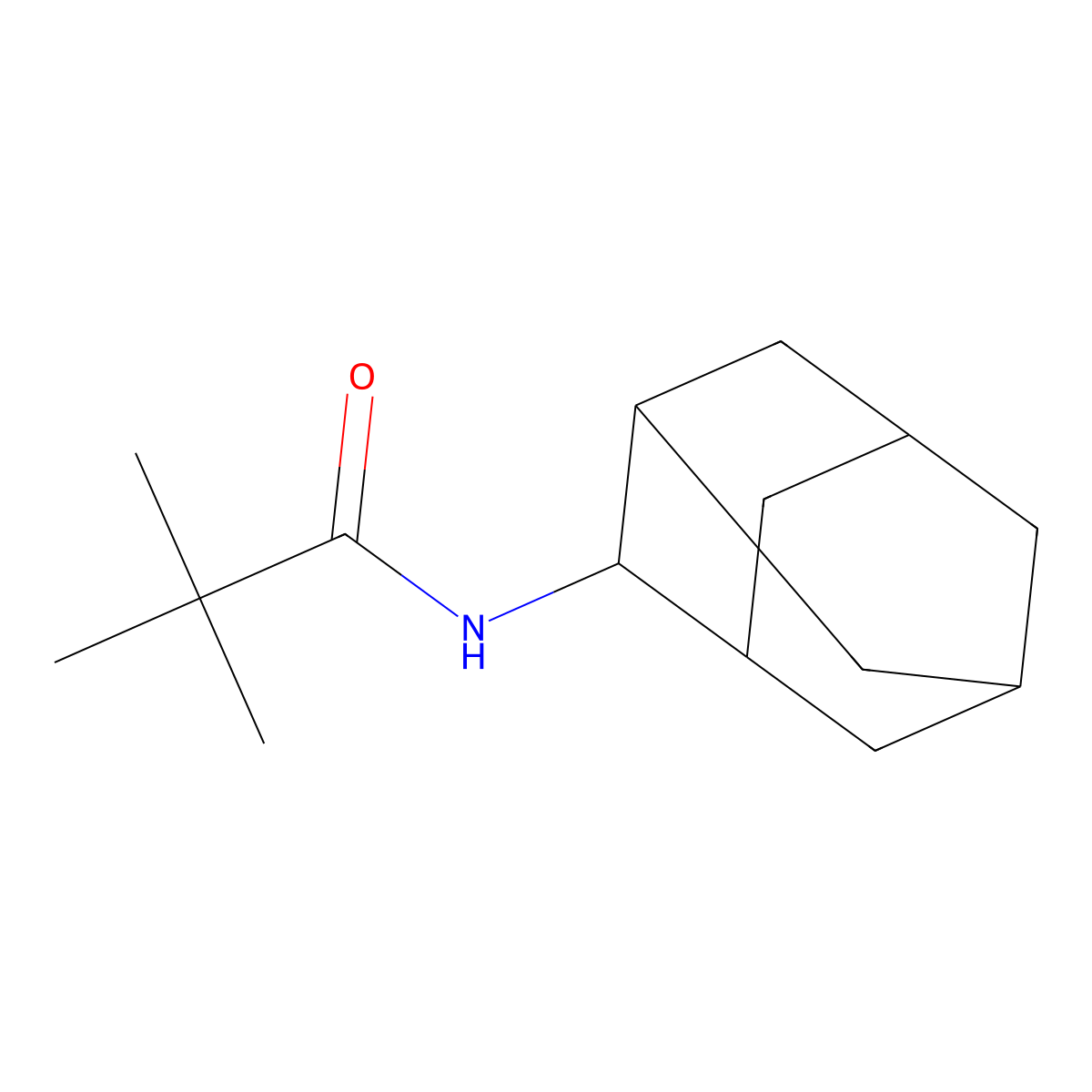 N-(2-adamantyl)-2,2-dimethylpropanamide molecular structure, CAS 313952-67-9