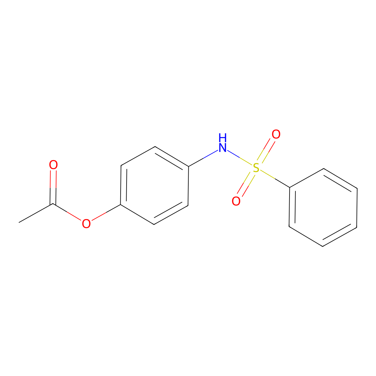 4-[(Phenylsulfonyl)amino]phenyl acetate molecular structure, CAS 313955-09-8