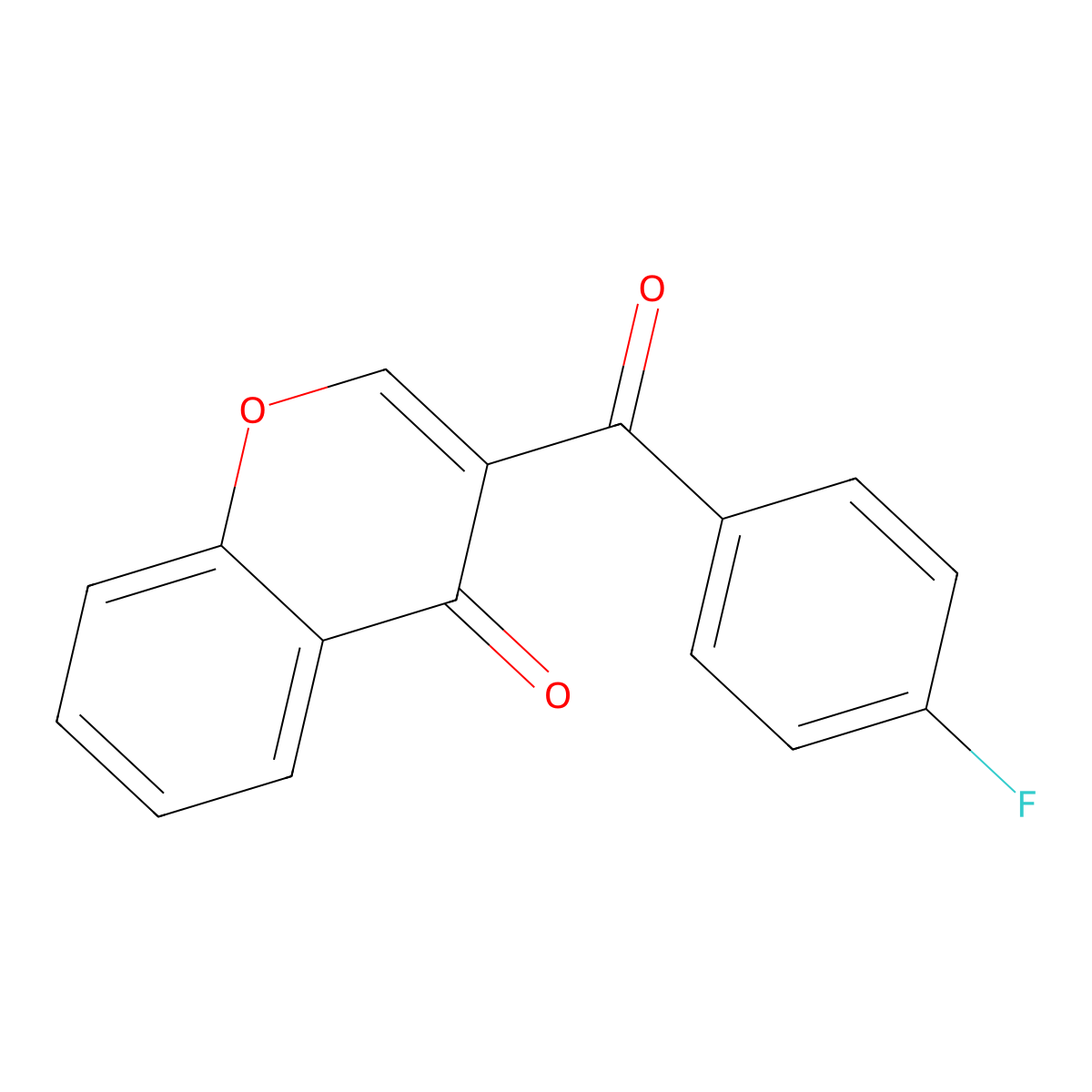 3-(4-Fluorobenzoyl)chromen-4-one molecular structure, CAS 313957-11-8