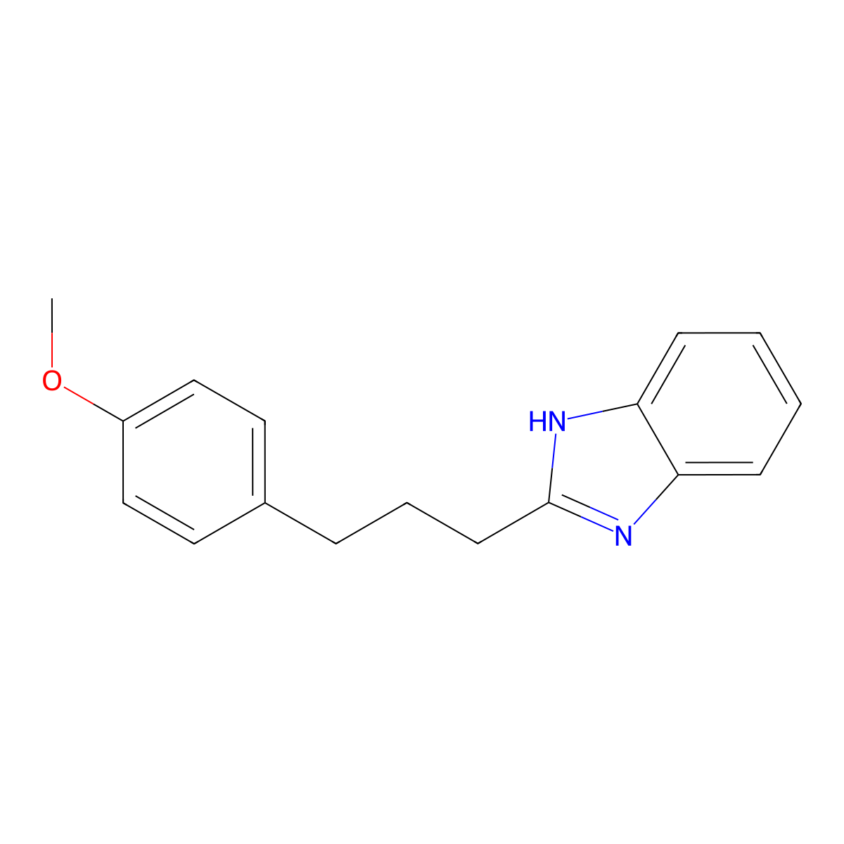 2-[3-(4-methoxyphenyl)propyl]-1H-benzimidazole molecular structure, CAS 313958-73-5