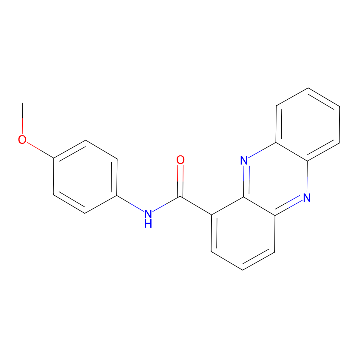 N-(4-methoxyphenyl)phenazine-1-carboxamide molecular structure, CAS 313959-83-0