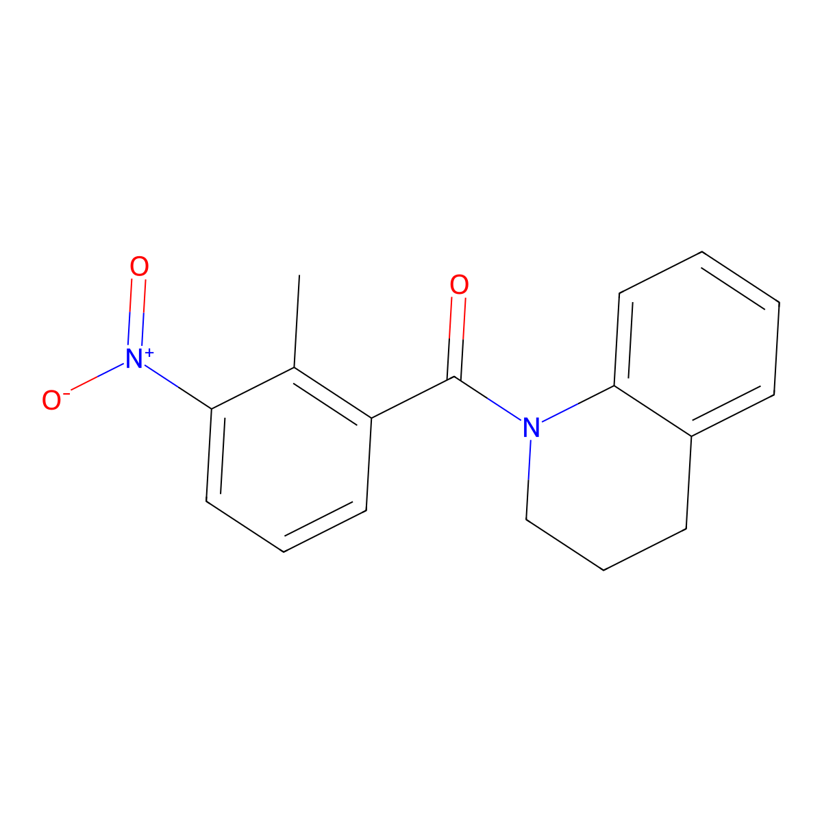 3,4-dihydroquinolin-1(2H)-yl(2-methyl-3-nitrophenyl)methanone molecular structure, CAS 313960-82-6