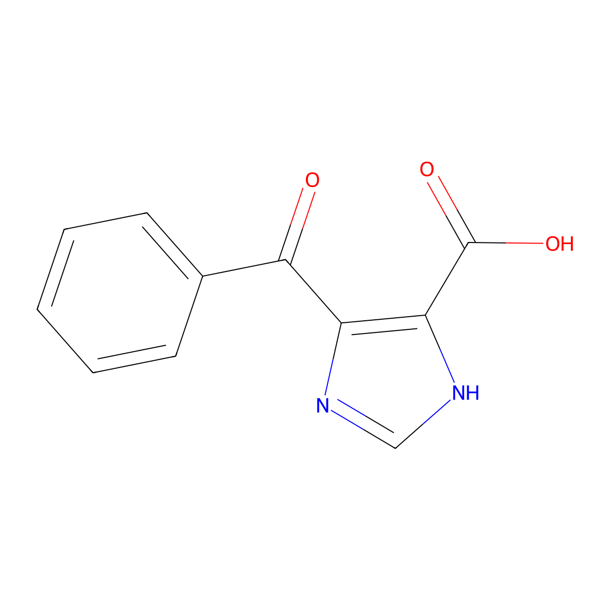 4-benzoyl-1H-imidazole-5-carboxylic acid molecular structure, CAS 313968-01-3