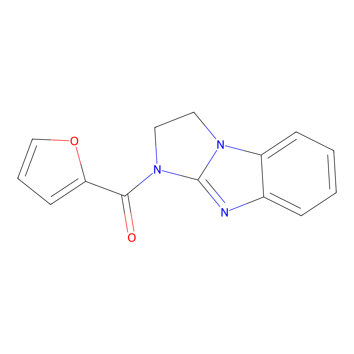 1-(2-furoyl)-2,3-dihydro-1H-imidazo[1,2-a]benzimidazole molecular structure, CAS 313969-24-3