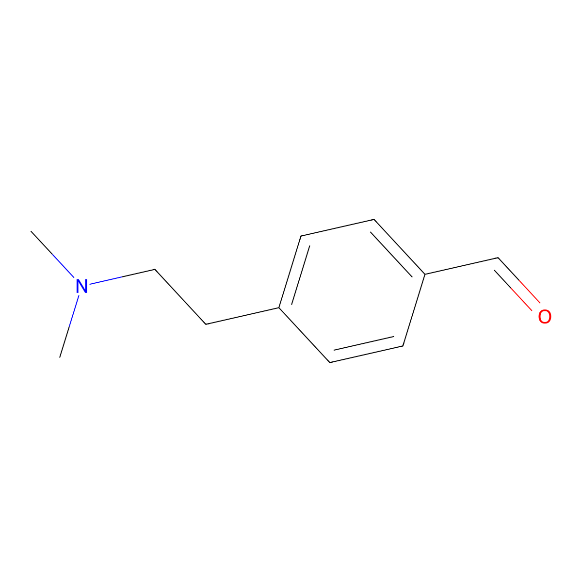4-(2-(Dimethylamino)ethyl)benzaldehyde molecular structure, CAS 313975-22-3