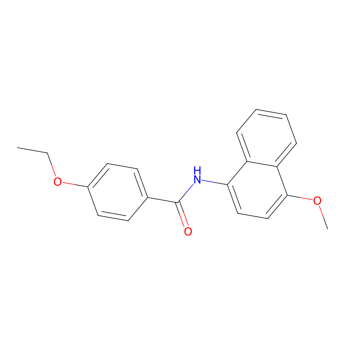 4-ethoxy-N-(4-methoxynaphthalen-1-yl)benzamide molecular structure, CAS 313975-69-8
