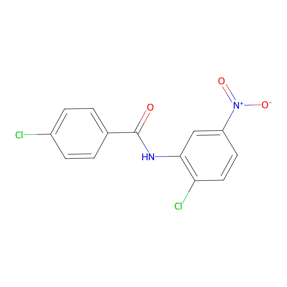 4-chloro-N-(2-chloro-5-nitrophenyl)benzamide molecular structure, CAS 313981-26-9