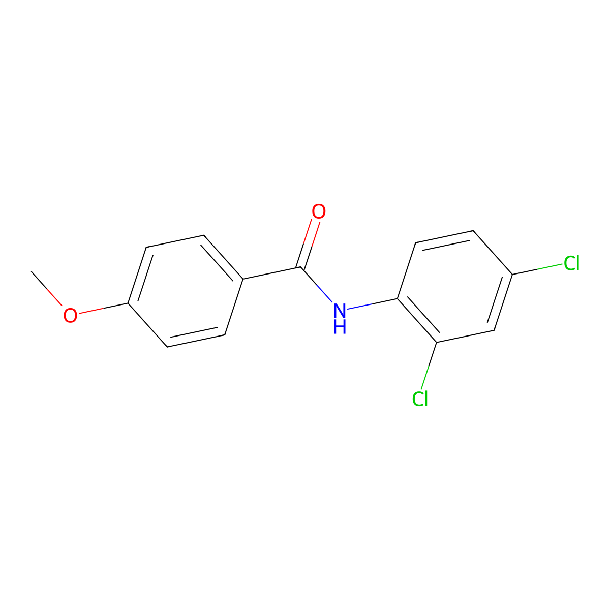 N-(2,4-dichlorophenyl)-4-methoxybenzamide molecular structure, CAS 313981-28-1