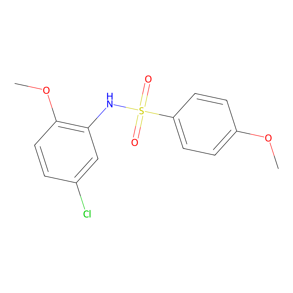 N-(5-chloro-2-methoxyphenyl)-4-methoxybenzenesulfonamide molecular structure, CAS 313981-49-6