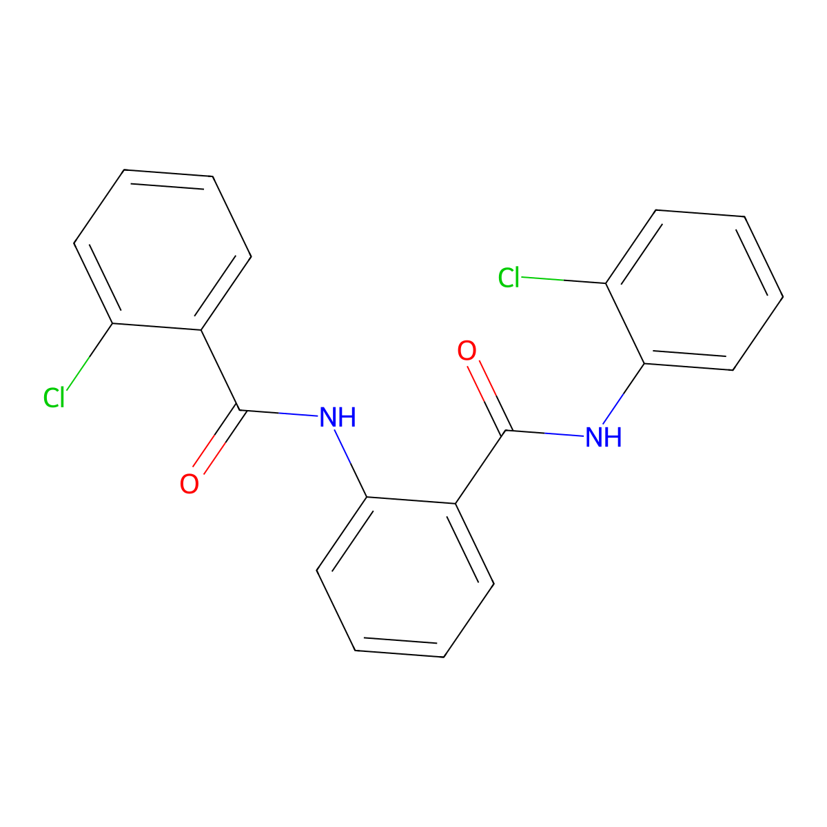 2-[(2-chlorobenzoyl)amino]-N-(2-chlorophenyl)benzamide molecular structure, CAS 313981-79-2