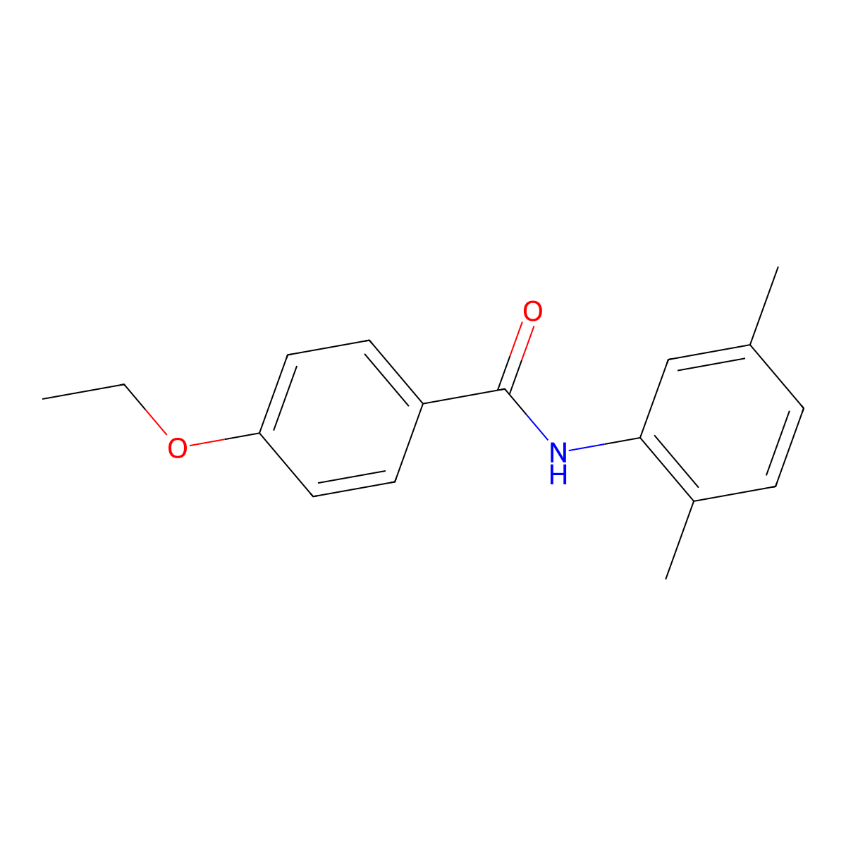 N-(2,5-dimethylphenyl)-4-ethoxybenzamide molecular structure, CAS 313985-01-2