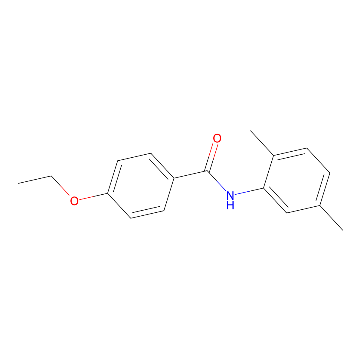 N-(2,5-dimethylphenyl)-4-ethoxybenzamide molecular structure, CAS 313985-01-2