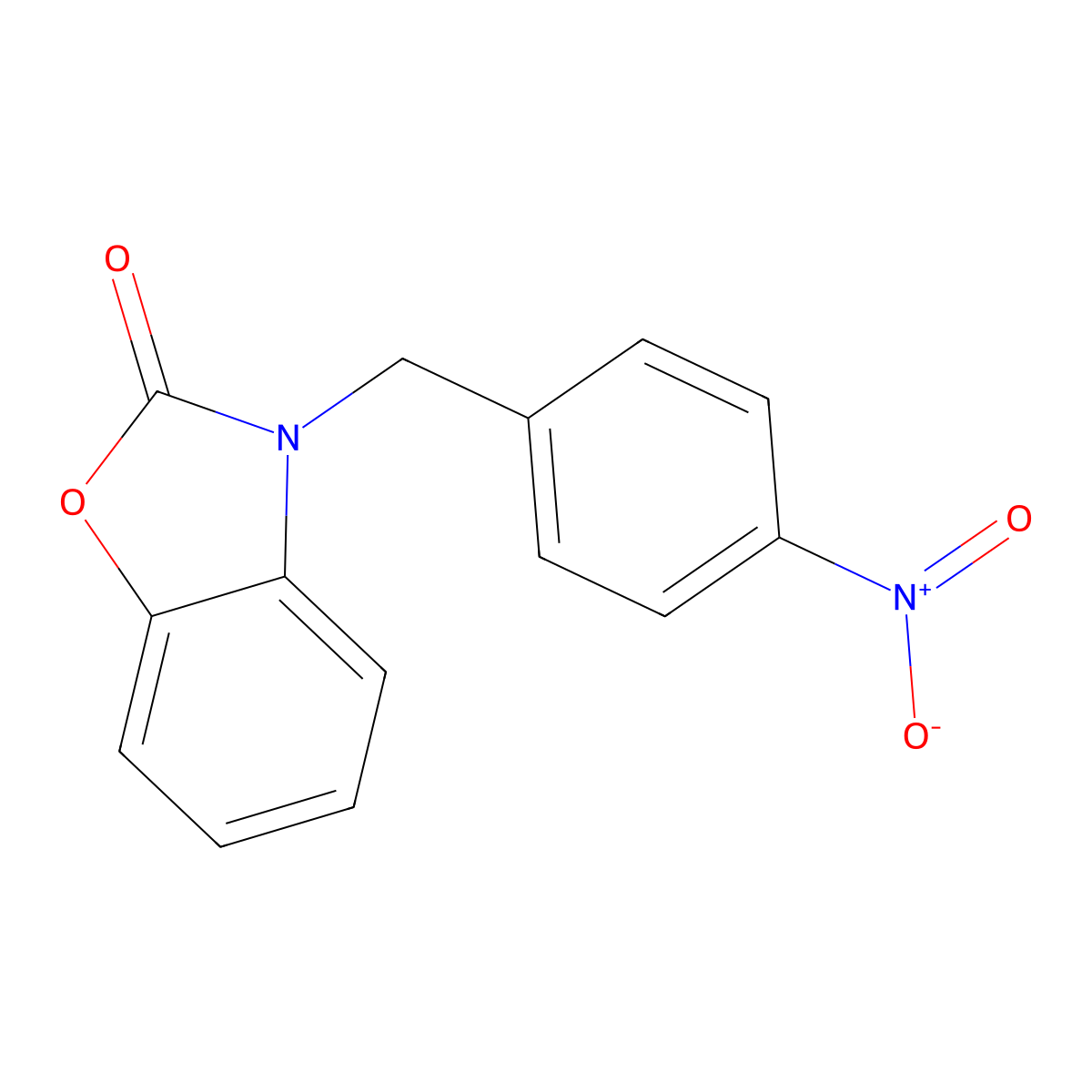 3-(4-nitrobenzyl)-1,3-benzoxazol-2(3H)-one molecular structure, CAS 313986-04-8