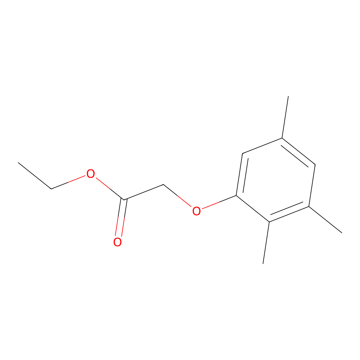 Ethyl (2,3,5-trimethylphenoxy)acetate molecular structure, CAS 313988-16-8