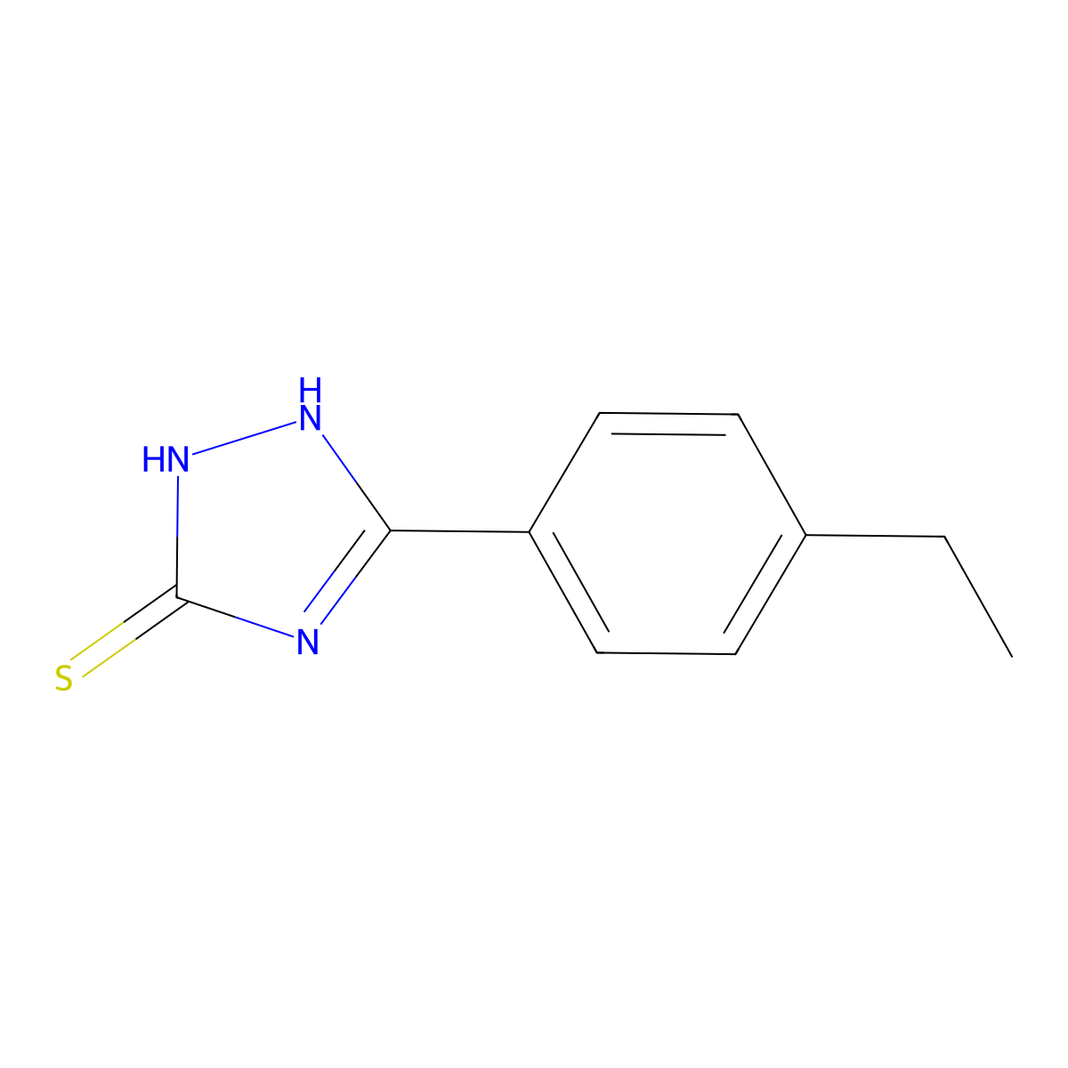 5-(4-ethylphenyl)-4H-1,2,4-triazole-3-thiol molecular structure, CAS 313990-49-7