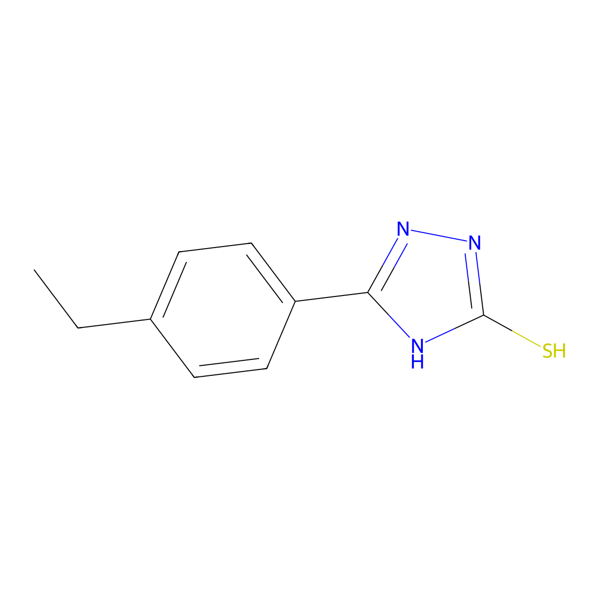 5-(4-ethylphenyl)-4H-1,2,4-triazole-3-thiol molecular structure, CAS 313990-49-7
