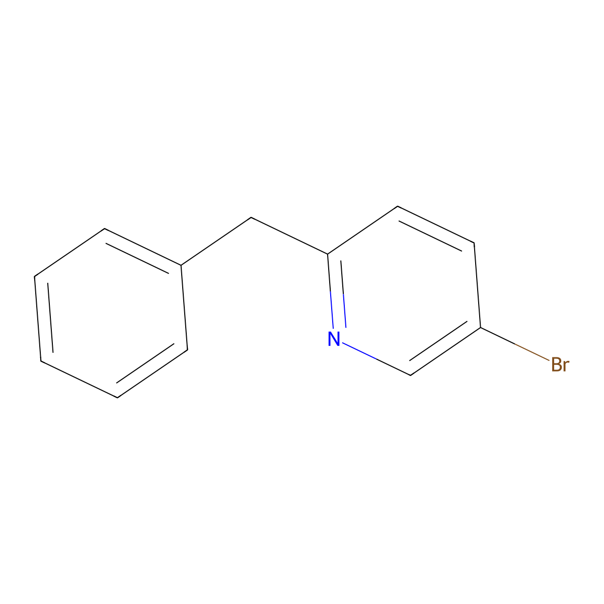 2-Benzyl-5-bromopyridine molecular structure, CAS 313990-64-6