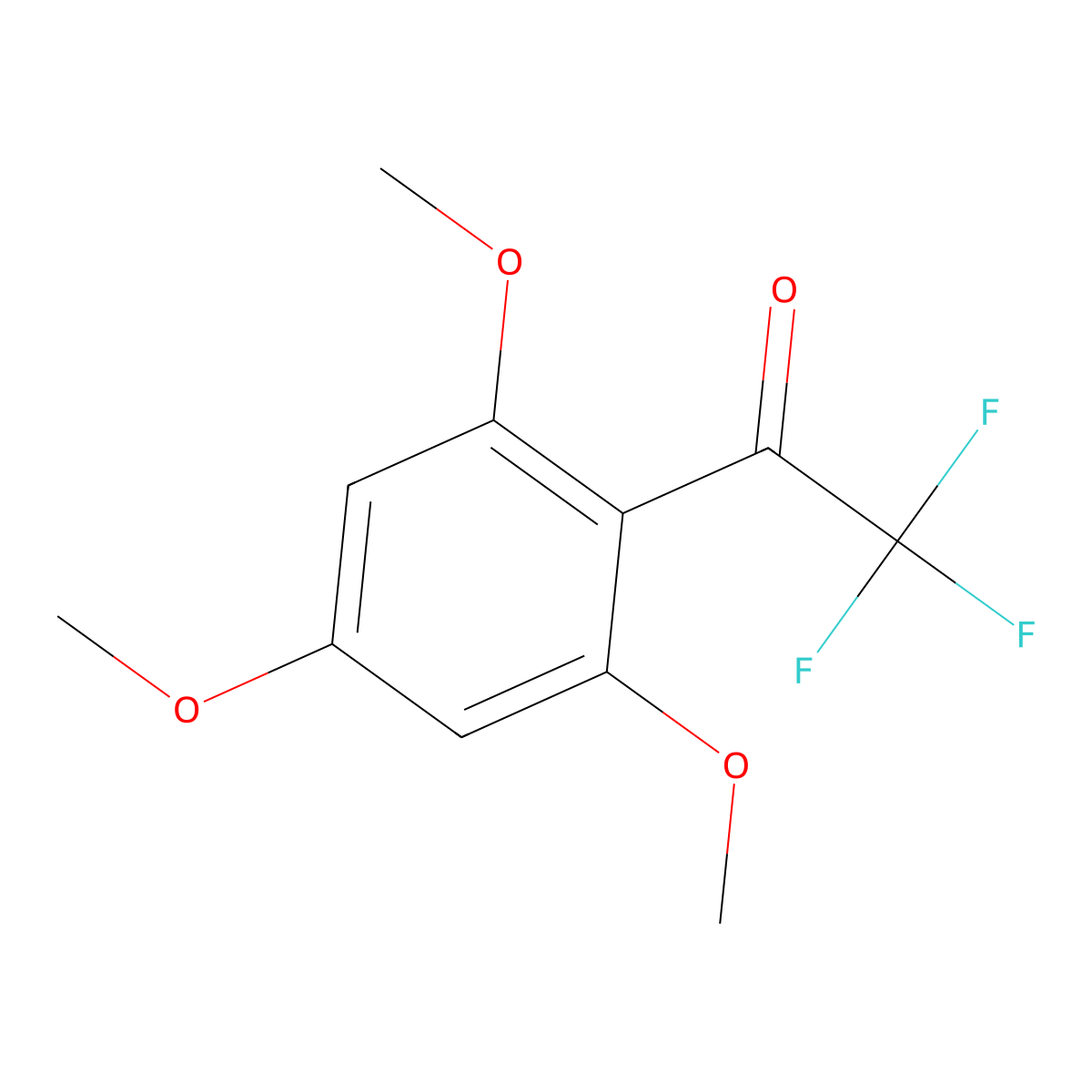 2,2,2-Trifluoro-2',4',6'-trimethoxyacetophenone molecular structure, CAS 314-98-7