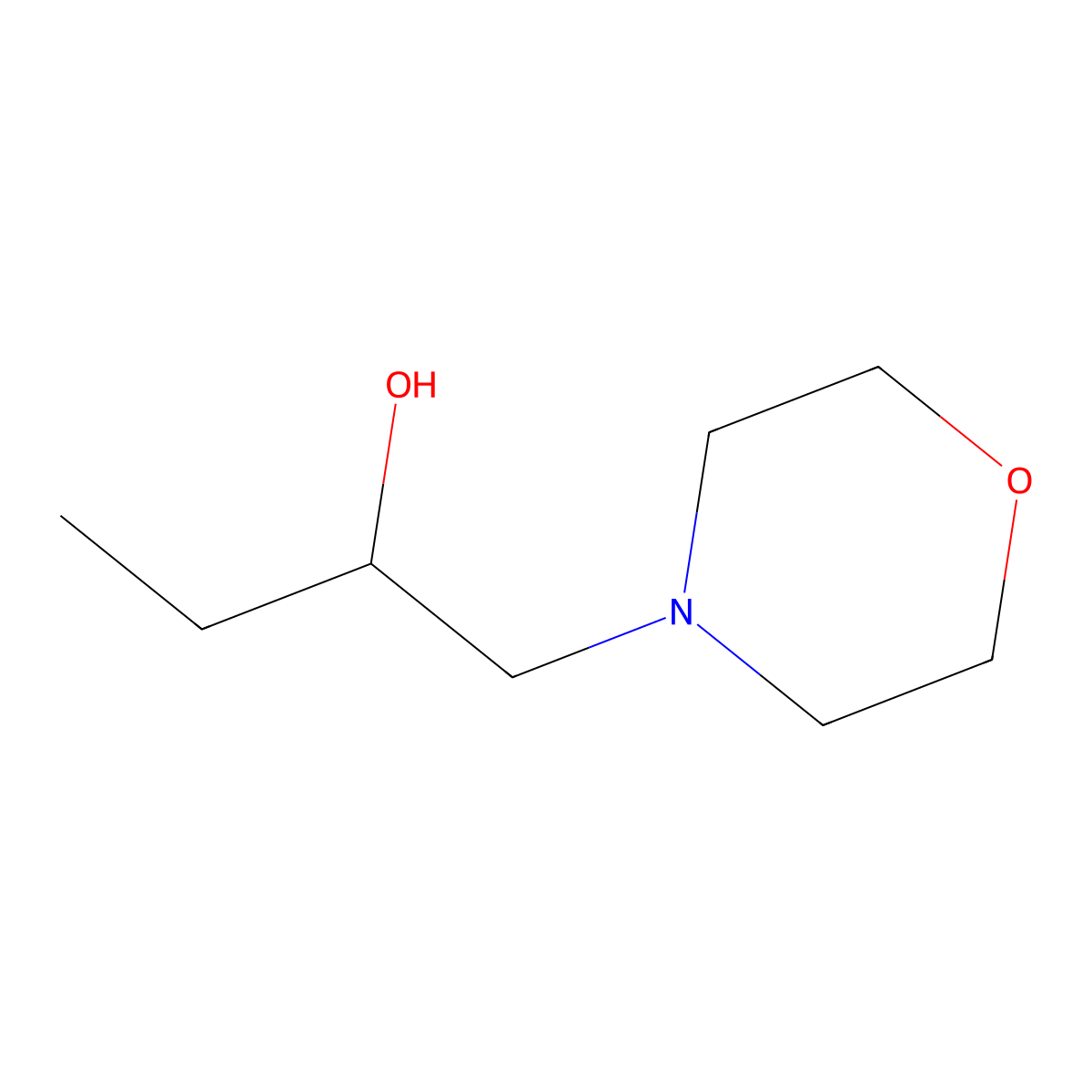 1-Morpholin-4-ylbutan-2-ol molecular structure, CAS 3140-35-0