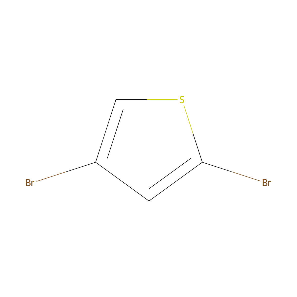 Thiophene, 2,4-dibromo- molecular structure, CAS 3140-92-9