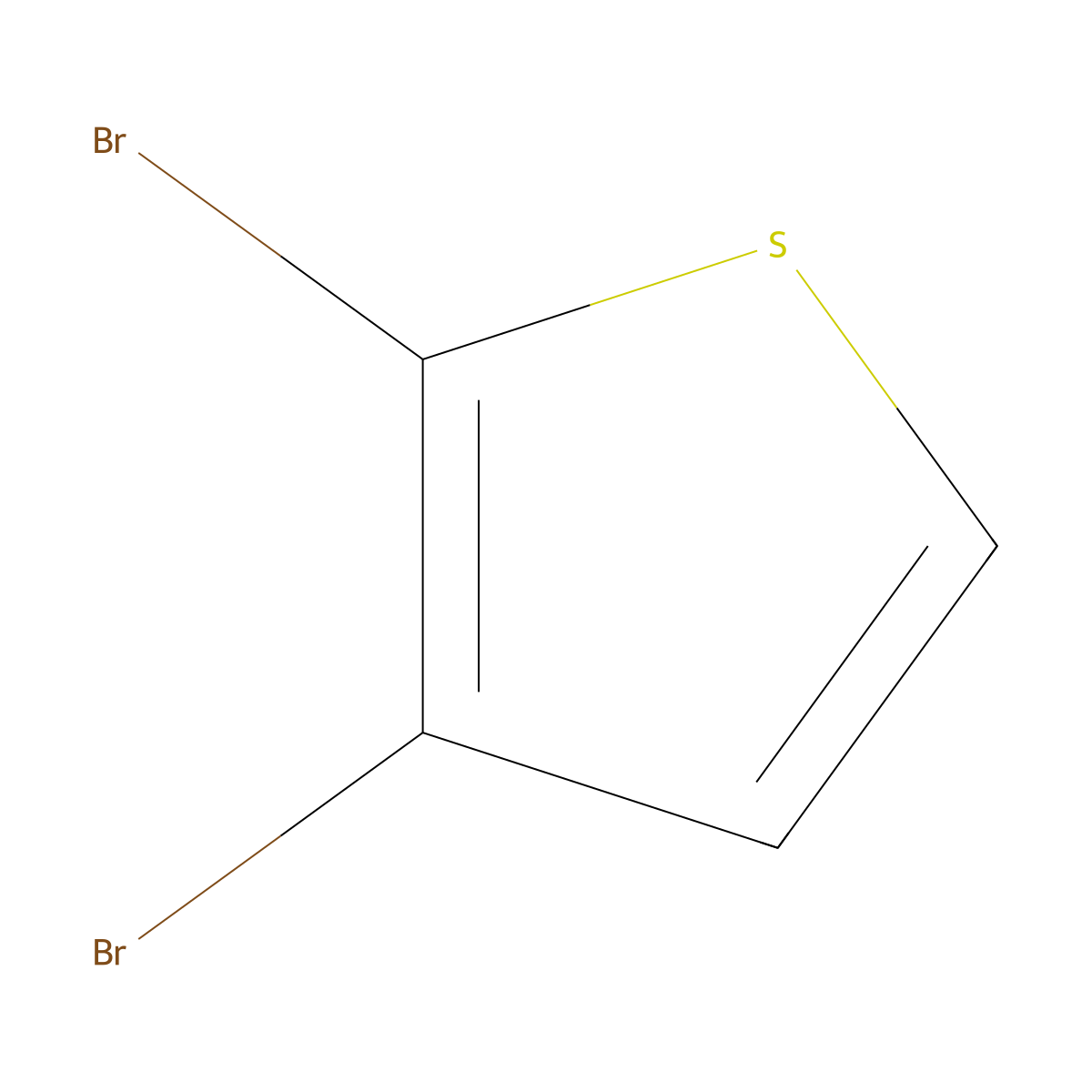 2,3-Dibromothiophene molecular structure, CAS 3140-93-0