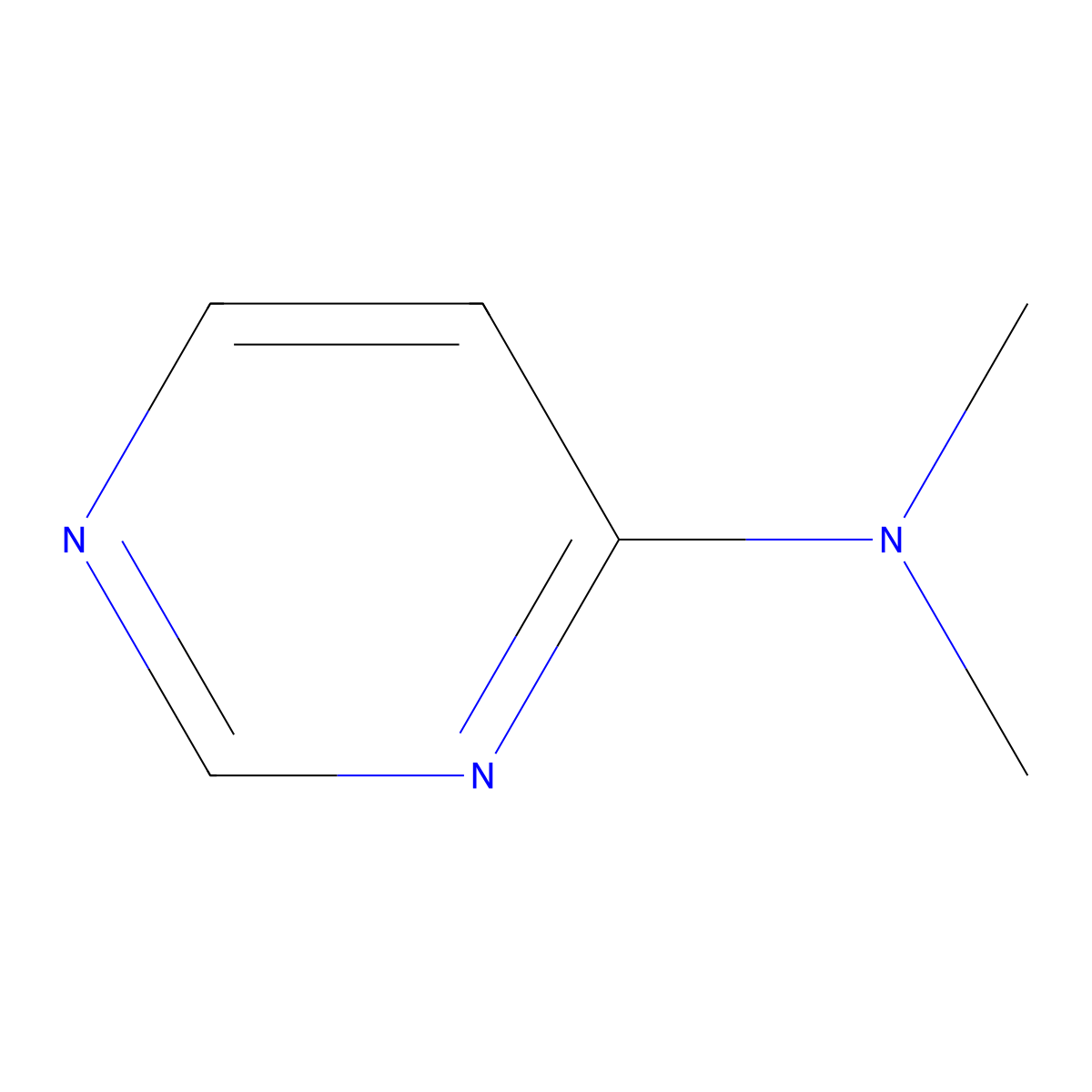 N,N-Dimethylpyrimidin-4-amine molecular structure, CAS 31401-45-3