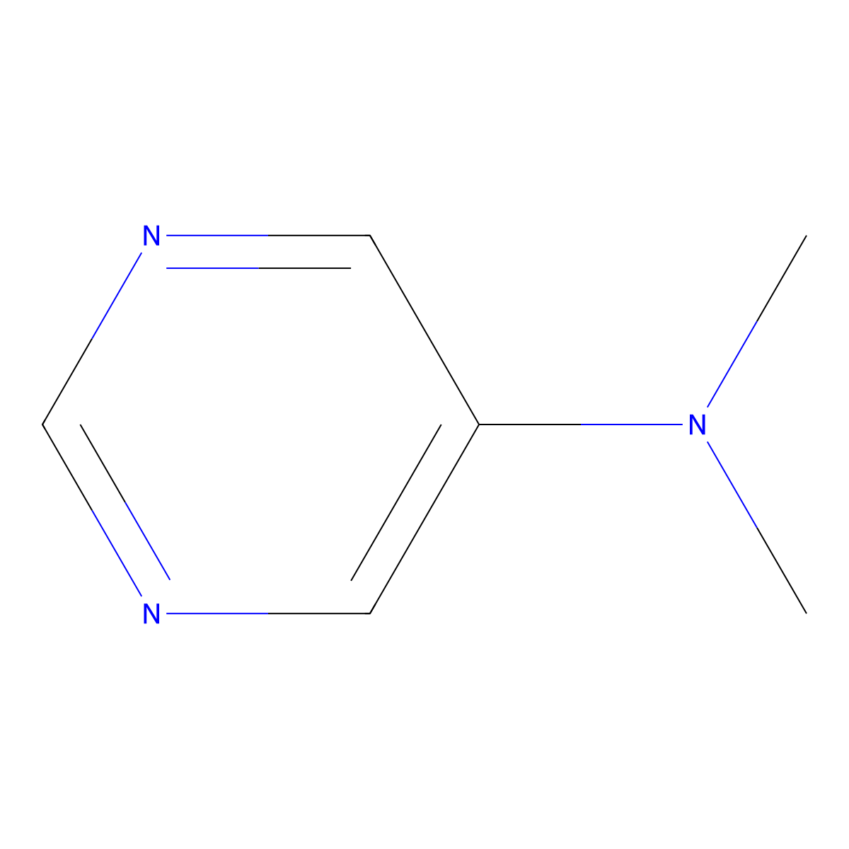 N,N-dimethylpyrimidin-5-amine molecular structure, CAS 31401-46-4