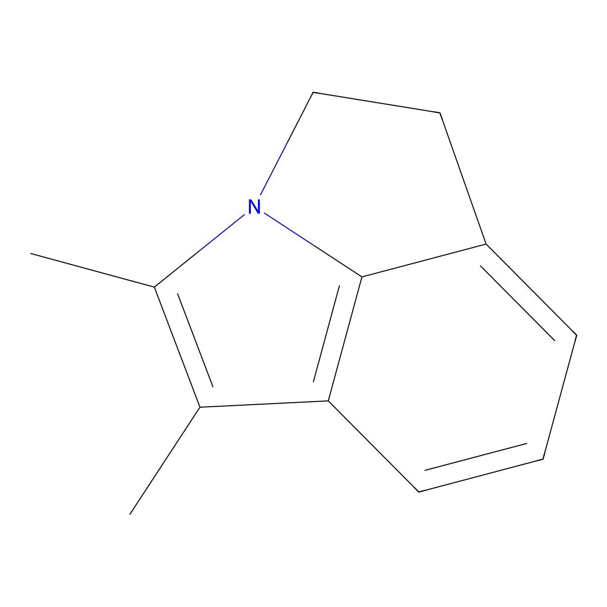 1,7-Dimethylene-2,3-dimethylindole molecular structure, CAS 31401-55-5