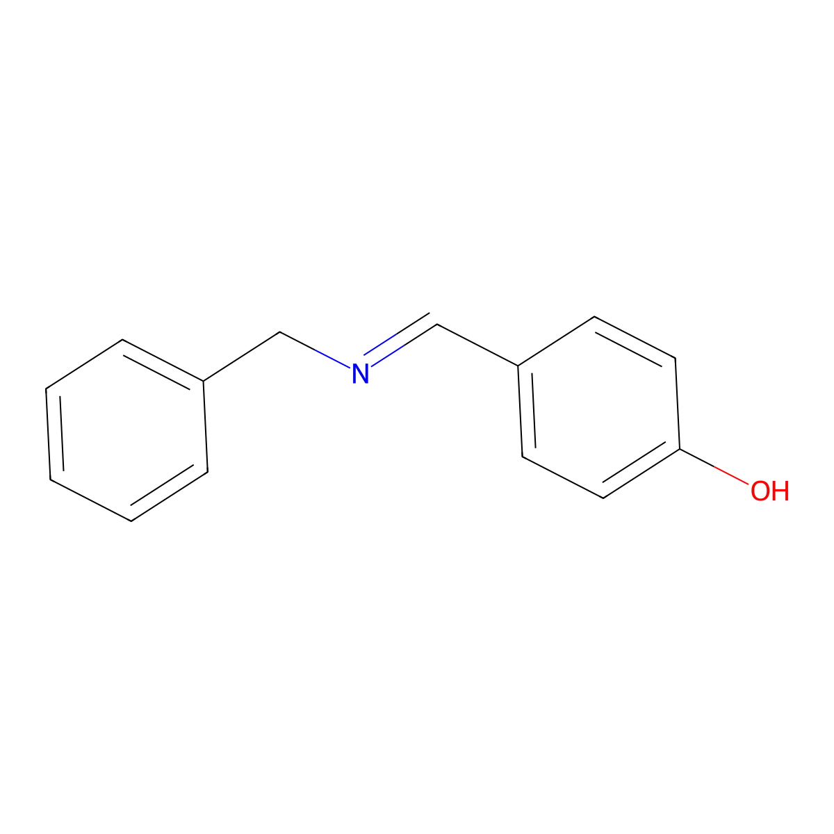 4-[(Benzylimino)methyl]phenol molecular structure, CAS 31401-59-9