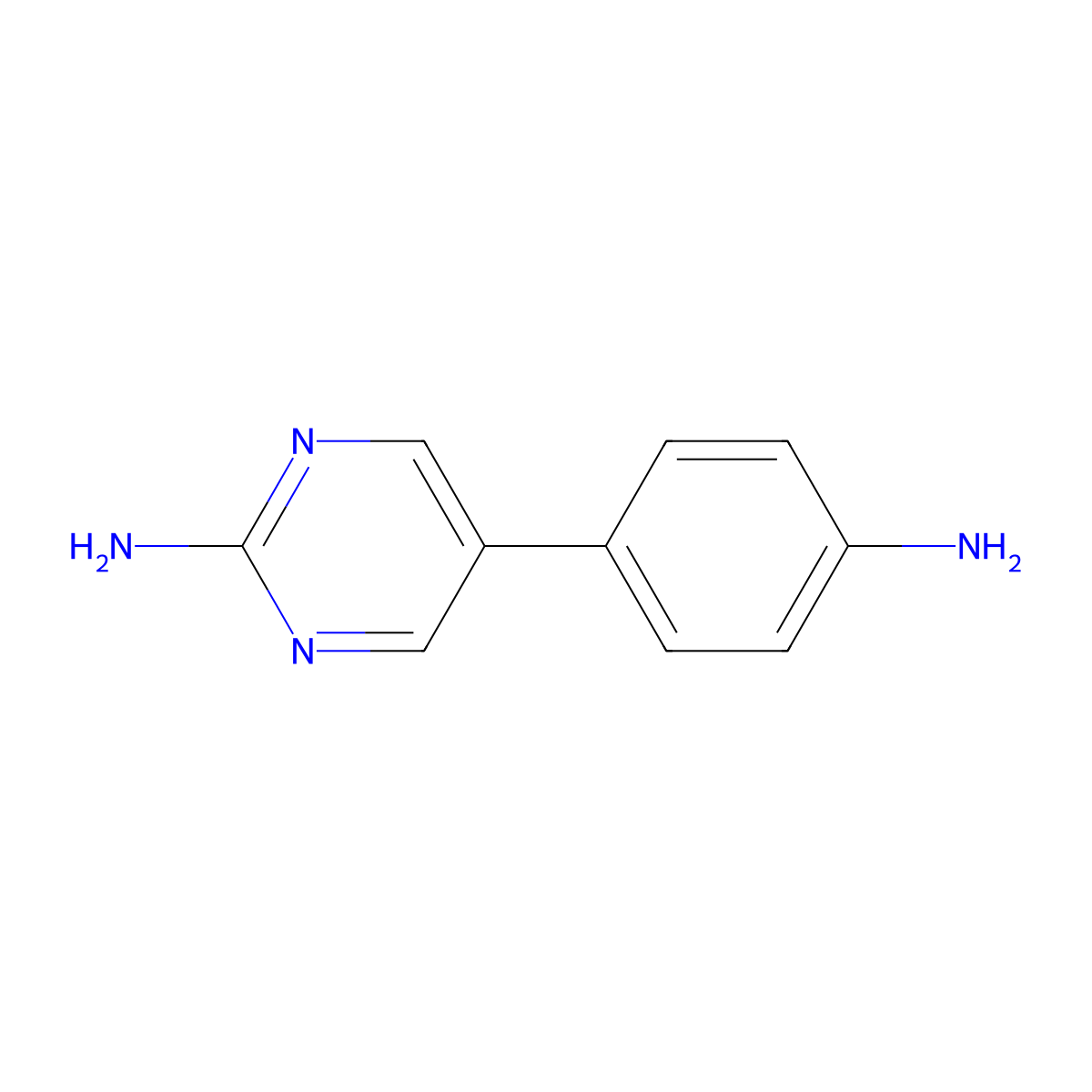 5-(4-Aminophenyl)pyrimidin-2-amine molecular structure, CAS 31402-46-7