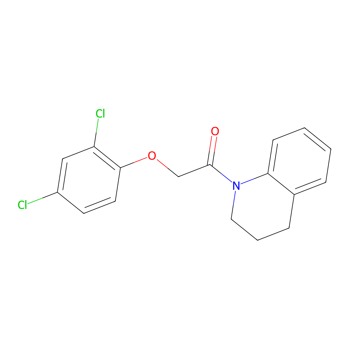 2-(2,4-dichlorophenoxy)-1-(3,4-dihydro-2H-quinolin-1-yl)ethanone molecular structure, CAS 314022-05-4