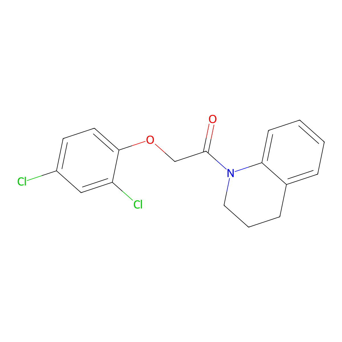 2-(2,4-dichlorophenoxy)-1-(3,4-dihydro-2H-quinolin-1-yl)ethanone molecular structure, CAS 314022-05-4