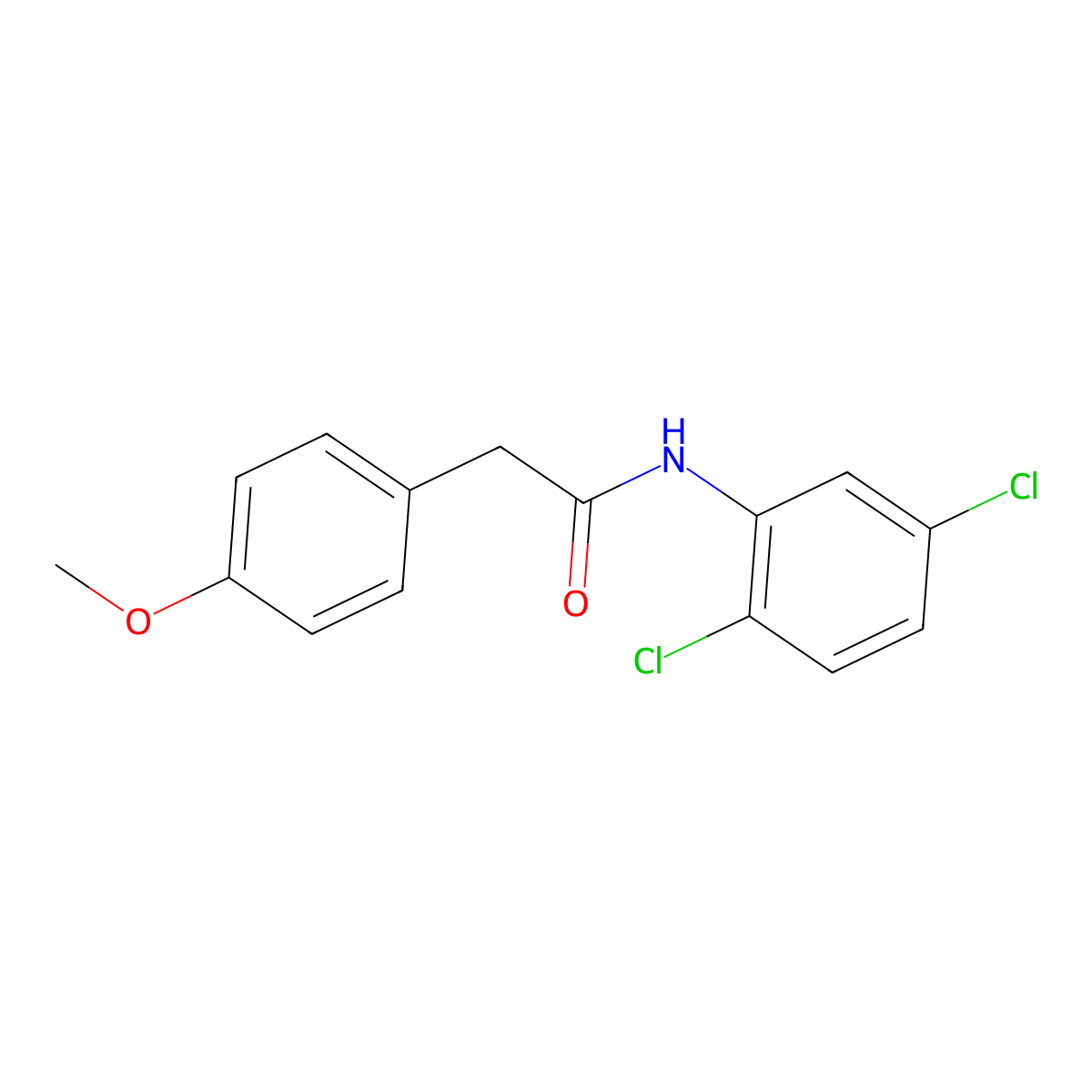 N-(2,5-dichlorophenyl)-2-(4-methoxyphenyl)acetamide molecular structure, CAS 314022-25-8