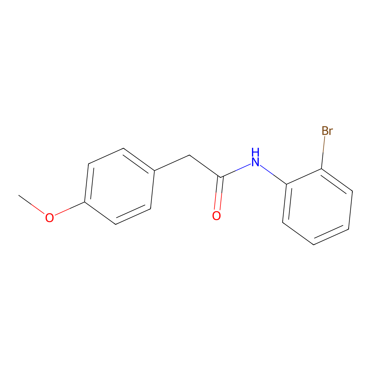 N-(2-bromophenyl)-2-(4-methoxyphenyl)acetamide molecular structure, CAS 314022-26-9