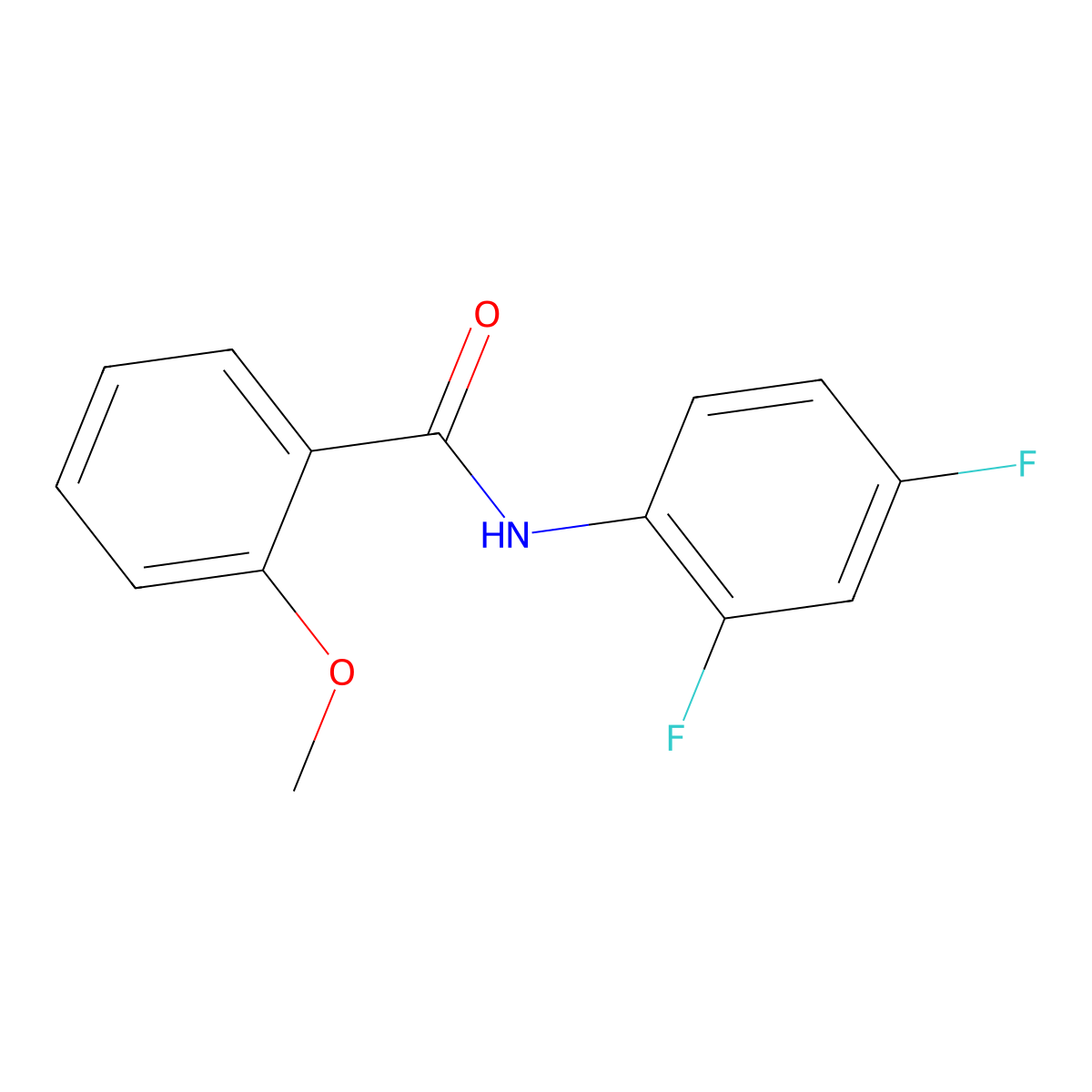 N-(2,4-difluorophenyl)-2-methoxybenzamide molecular structure, CAS 314022-67-8