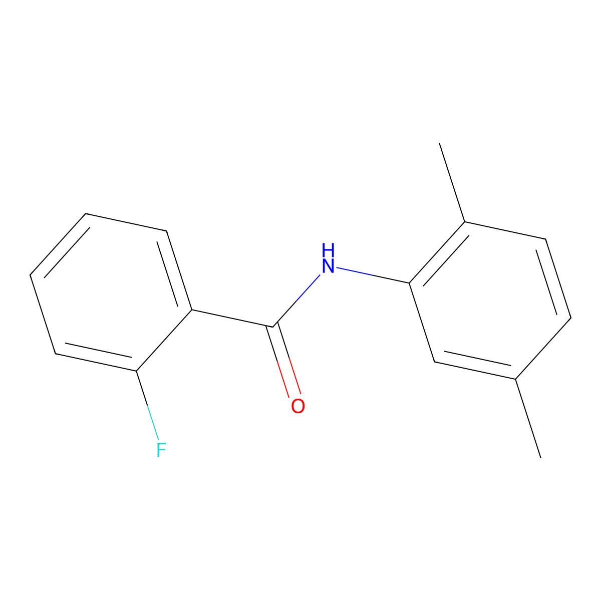 N-(2,5-dimethylphenyl)-2-fluorobenzamide molecular structure, CAS 314022-68-9