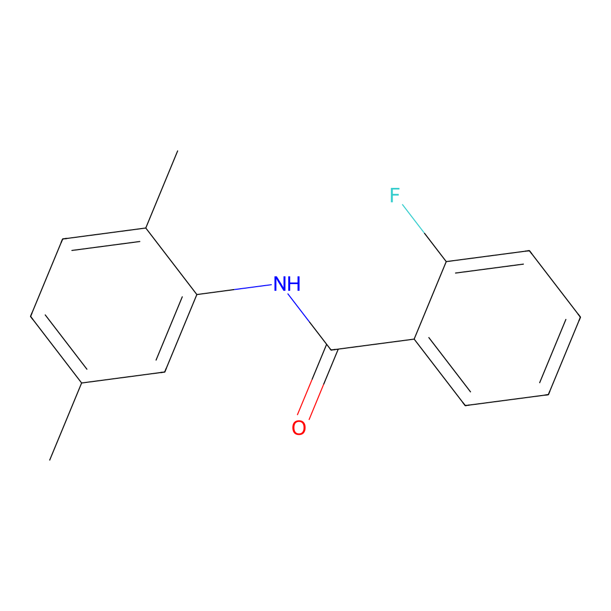 N-(2,5-dimethylphenyl)-2-fluorobenzamide molecular structure, CAS 314022-68-9