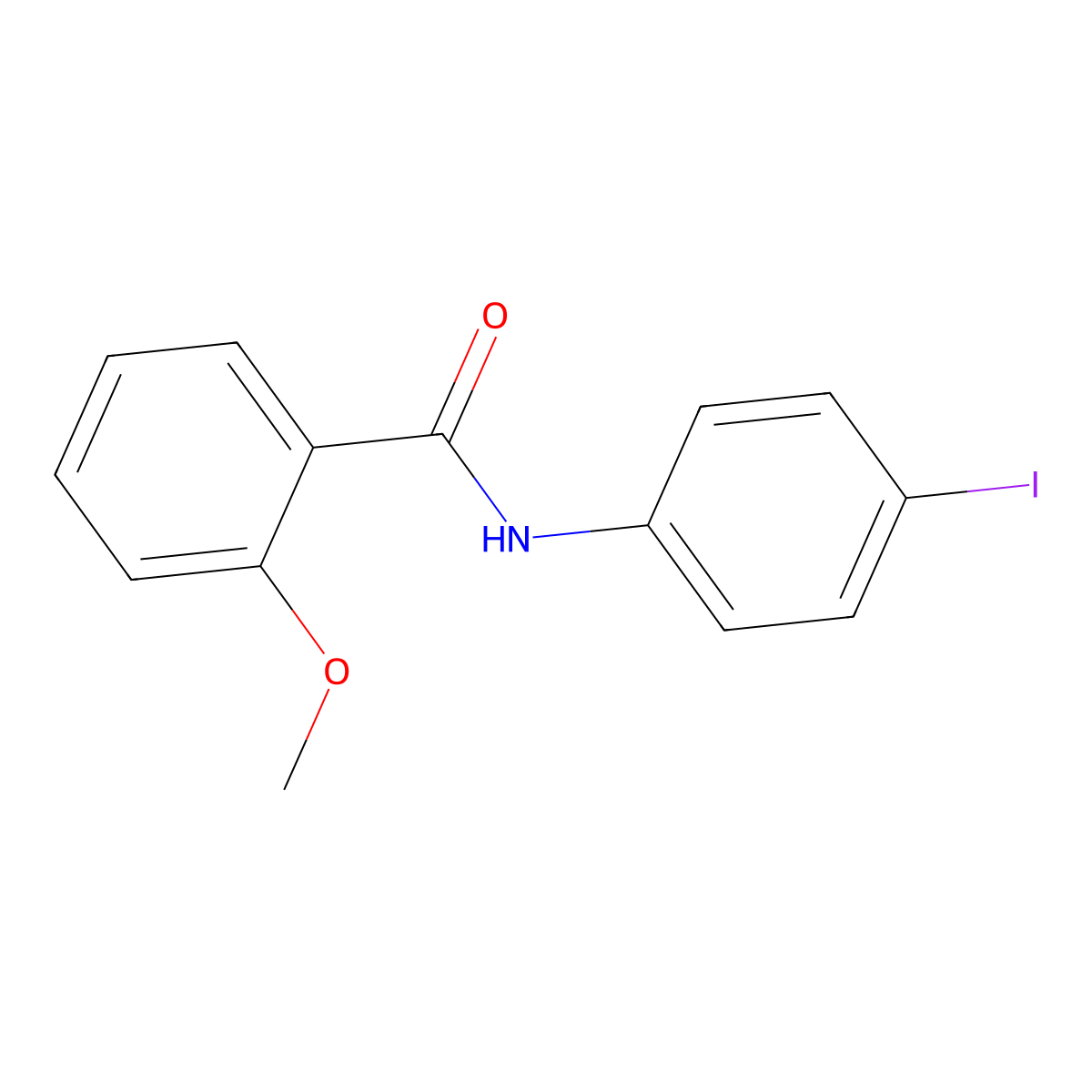 N-(4-iodophenyl)-2-methoxybenzamide molecular structure, CAS 314022-71-4