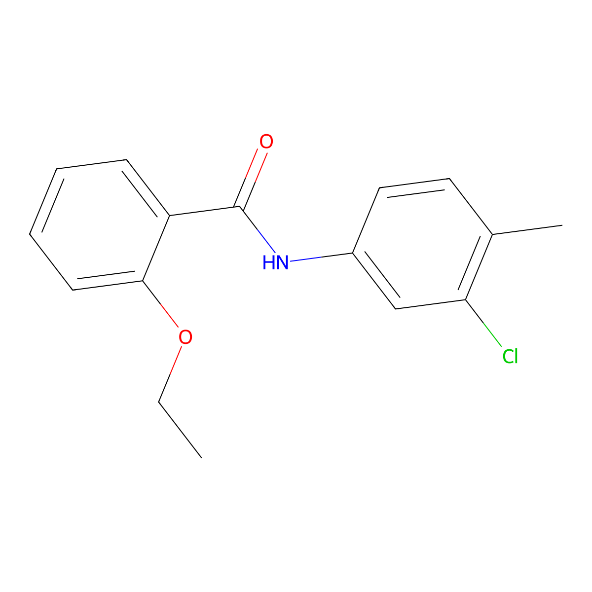 N-(3-chloro-4-methylphenyl)-2-ethoxybenzamide molecular structure, CAS 314022-74-7