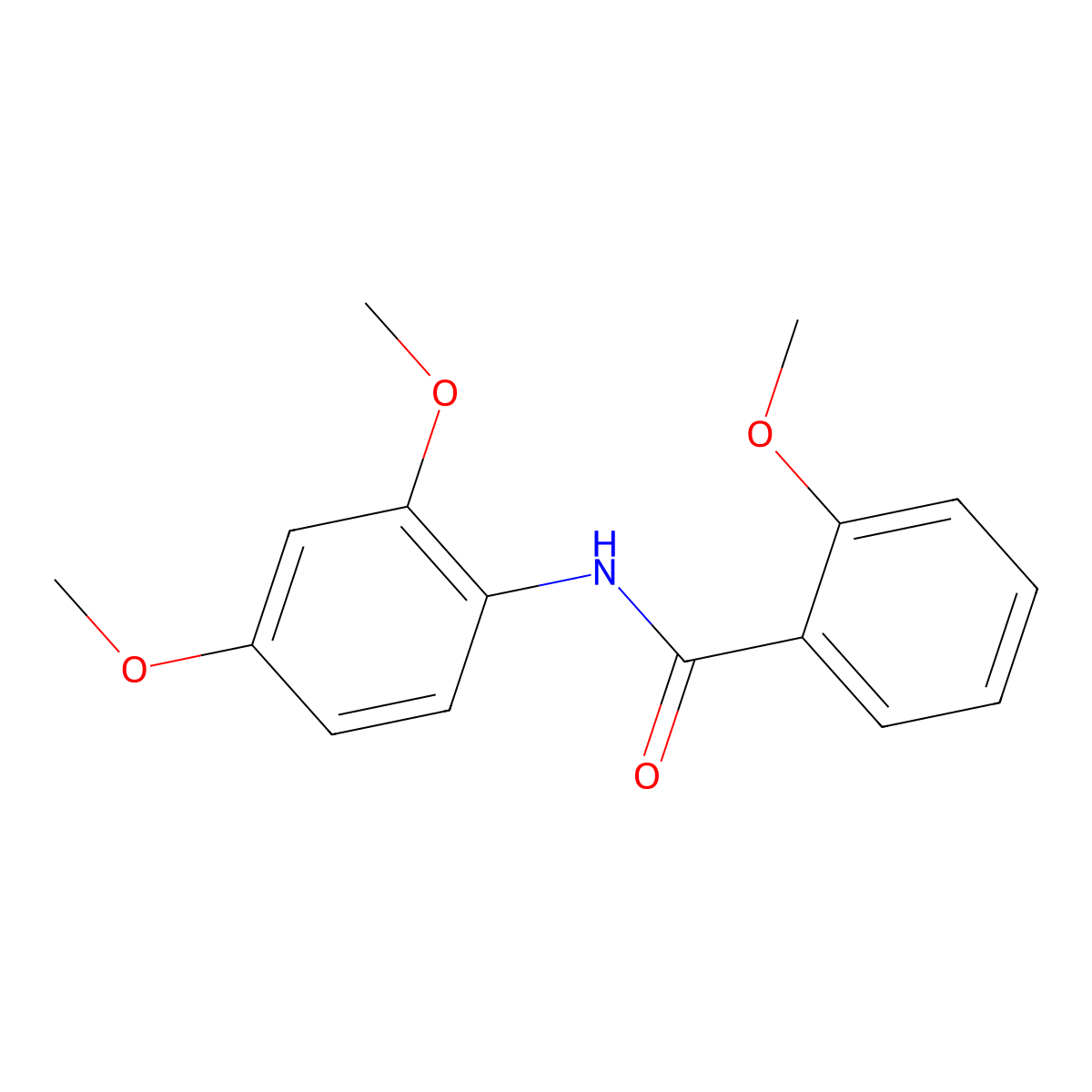 N-(2,4-dimethoxyphenyl)-2-methoxybenzamide molecular structure, CAS 314022-75-8