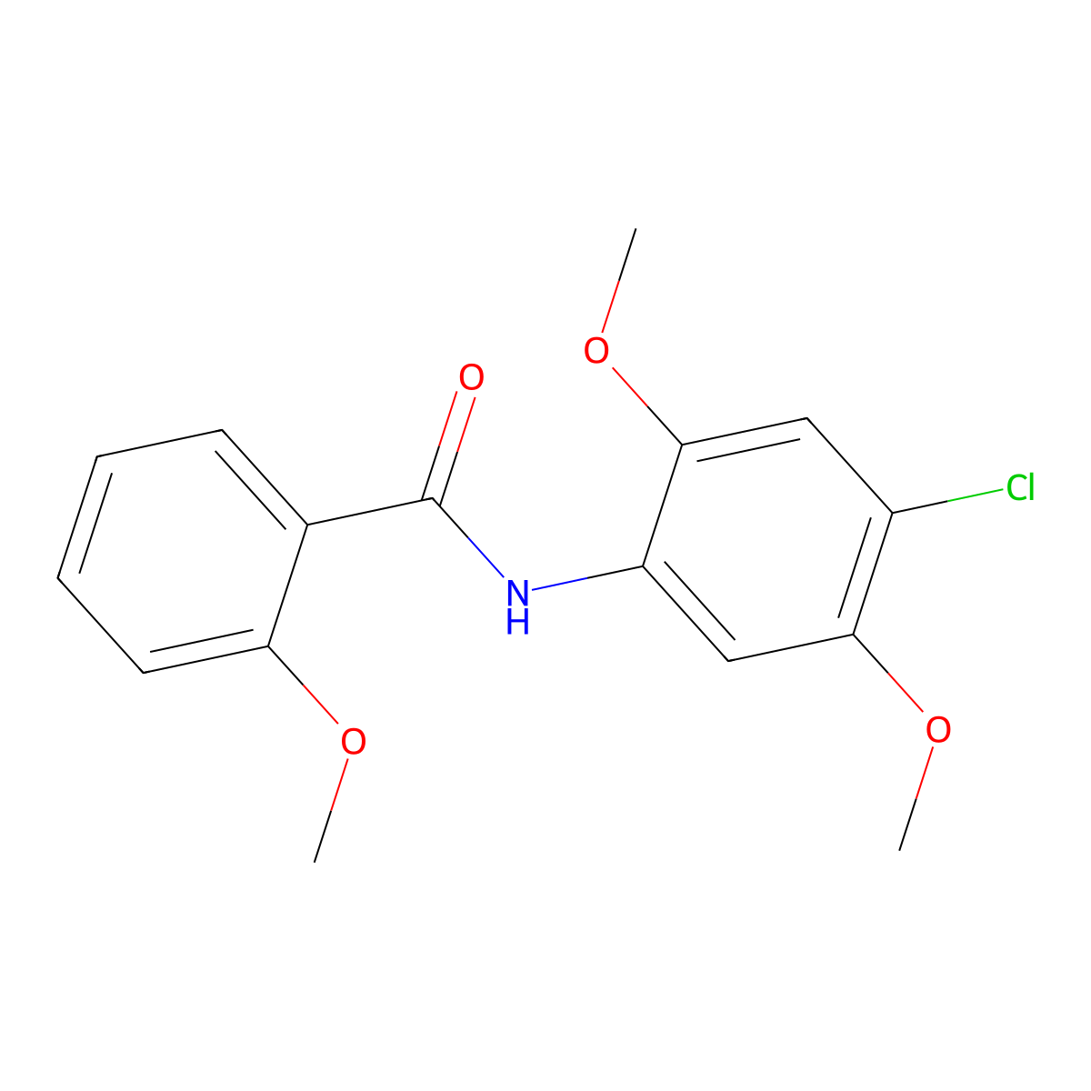 N-(4-chloro-2,5-dimethoxyphenyl)-2-methoxybenzamide molecular structure, CAS 314022-83-8