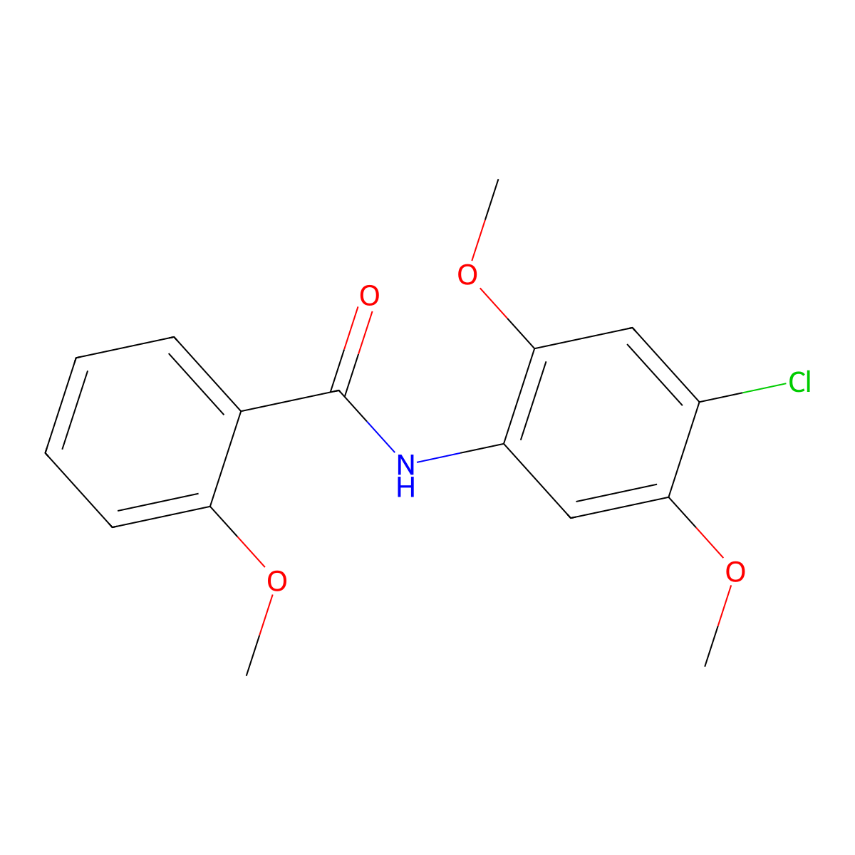 N-(4-chloro-2,5-dimethoxyphenyl)-2-methoxybenzamide molecular structure, CAS 314022-83-8