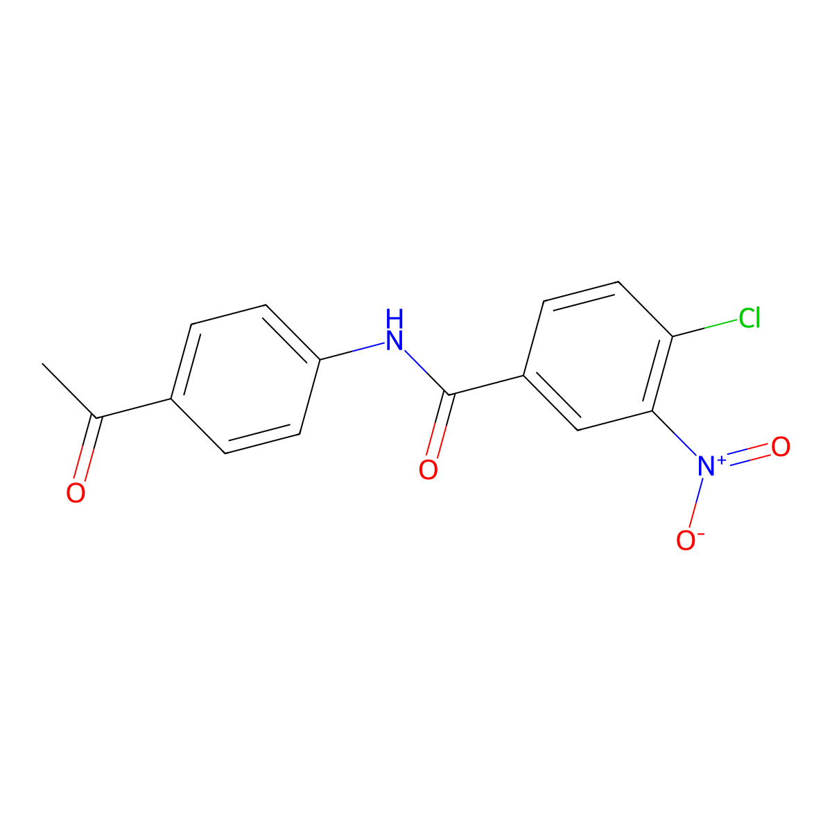 N-(4-acetylphenyl)-4-chloro-3-nitrobenzamide molecular structure, CAS 314022-88-3