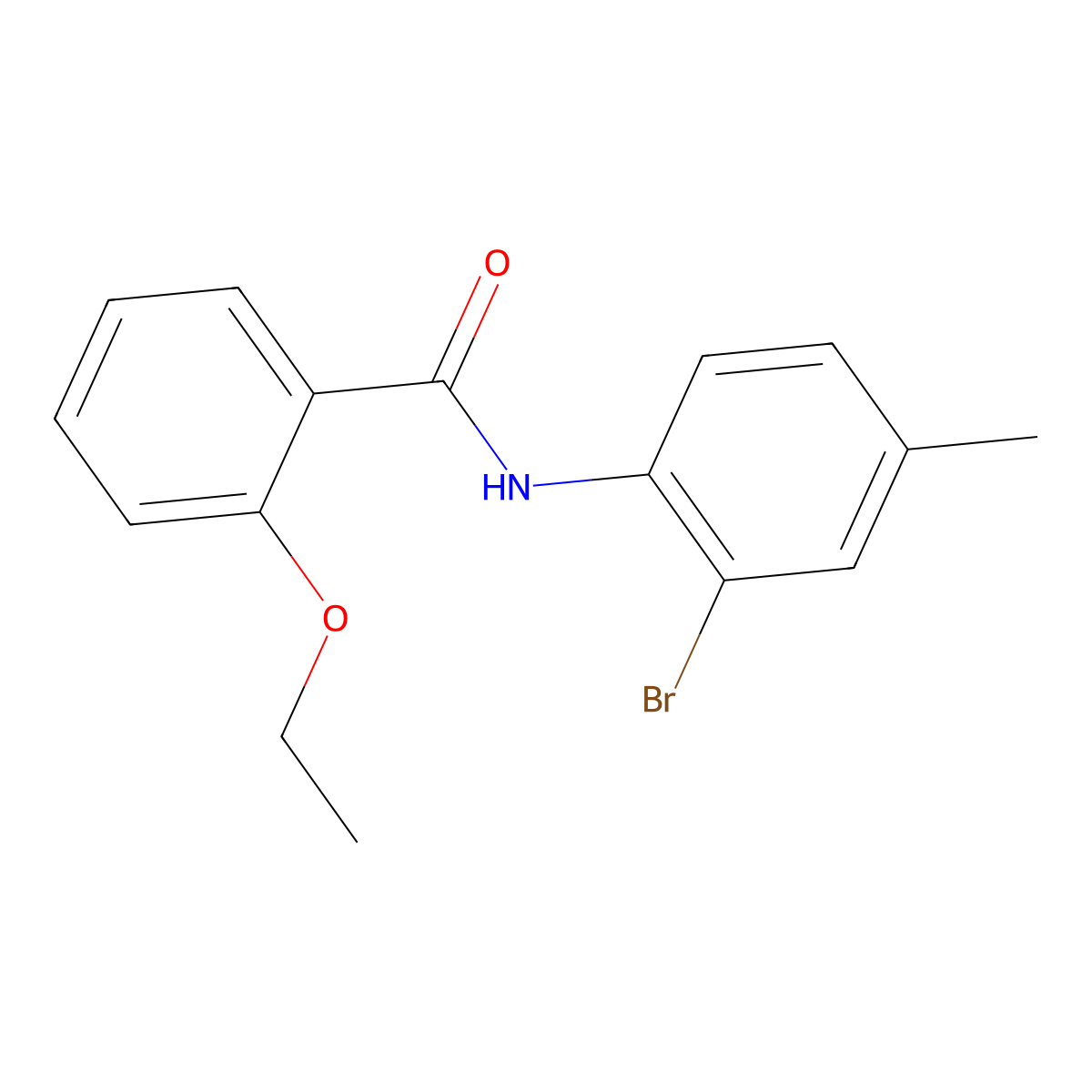 N-(2-bromo-4-methylphenyl)-2-ethoxybenzamide molecular structure, CAS 314022-94-1